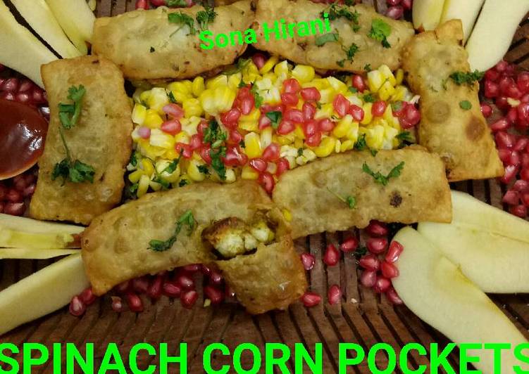 Easiest Way to Make Award-winning Corn spinach pocket