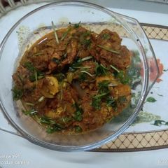 A picture of Bengali Style Golda Prawns  Malaikari.
