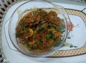 A picture of Bengali Style Golda Prawns  Malaikari.