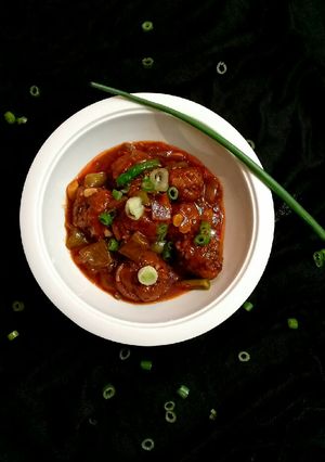 ভেজ কোফতা কারী চাইনিজ স্টাইলে (Chinese style e veg kofta curry recipe in Bengali) রেসিপির প্রধান ছবি
