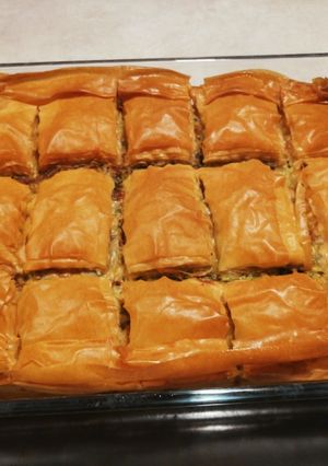 A picture of Spanakopita (Greek Spinach and Cheese Pie).