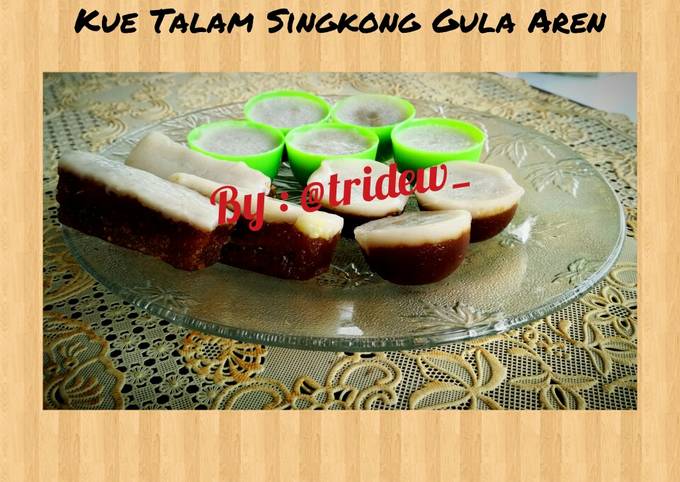 Kue Talam singkong gula aren