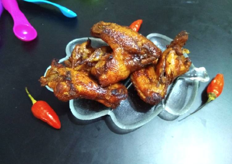 Resep Spicy wing home made Mudah