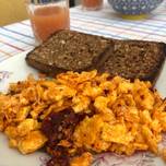 Nduja scrambled eggs
