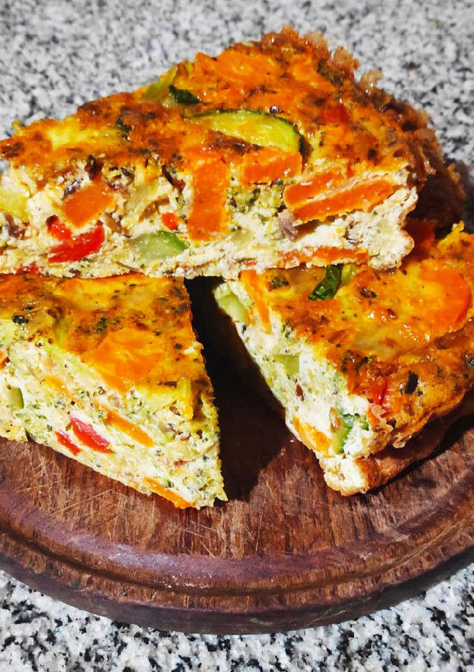 Una foto de Soufflé de verduras sin tapa