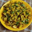 Raw banana dry curry (suki bhaji)