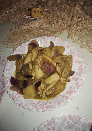 صورة لوصفة دجاج بالكاري