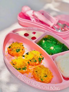 Hình của món Đậu hủ trứng chà bông (baby food).