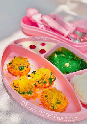 Hình của món Đậu hủ trứng chà bông (baby food).