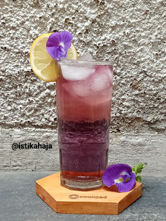 Foto resep 535. Es Lemon Teh Bunga Telang