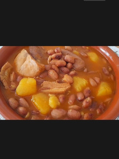 Una foto de Potaje de alubias con carne
