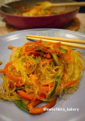 Foto di Spaghetti di soia con verdure