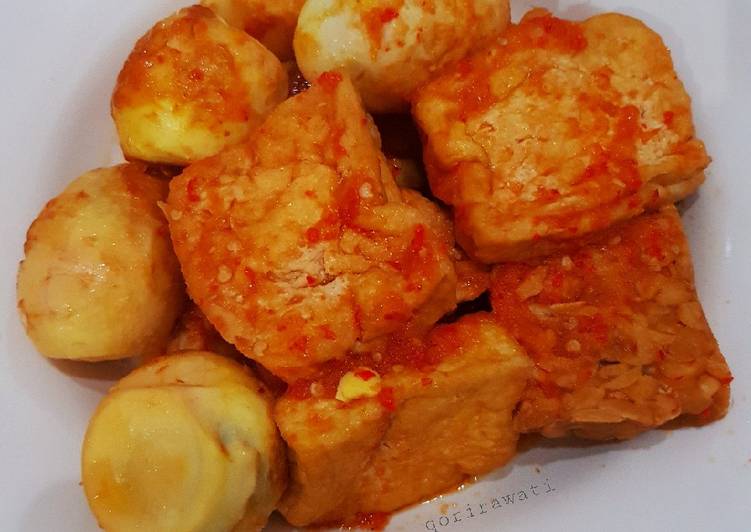 Balado Tahu Tempe Telur