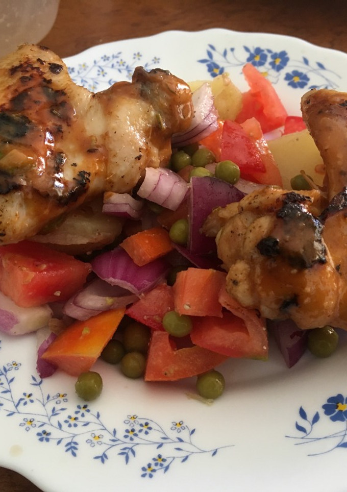 Una foto de Alitas en Salsa dulce de naranja