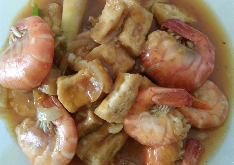 Langkah Mudah untuk Membuat Udang tahu saus padang Anti Gagal
