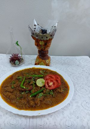 A picture of Mutton achari.