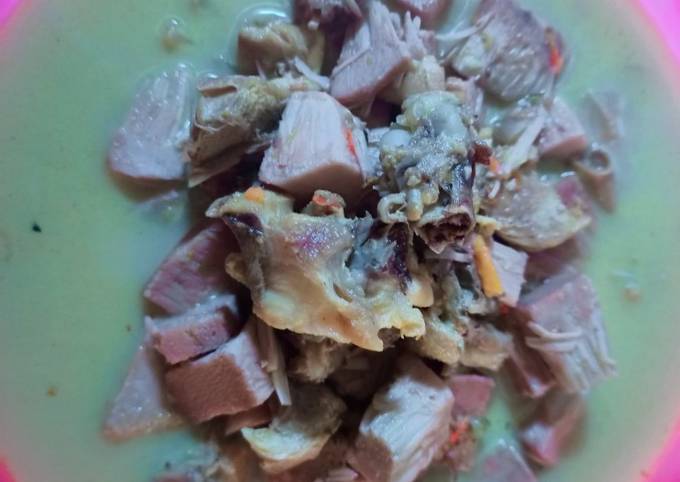 Ini dia! Bagaimana cara buat Sayur santan nangka ayam sedap  menggugah selera