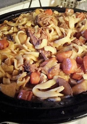 A picture of Dave's Pot Roast and Noodles.