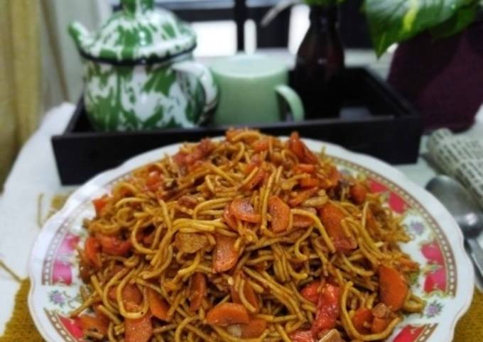 Resep Mie Goreng Wortel Sederhana, Bikin Ngiler