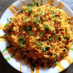 A picture of Jollof rice.