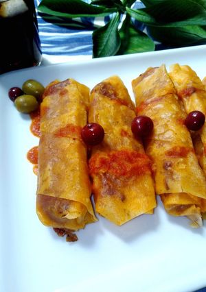 عکسی از دستور اسپیرینگ رول