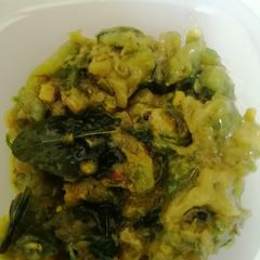 A picture of Ridge gaurd curry (beerakaya kura).