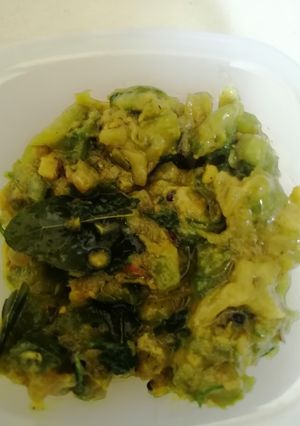 A picture of Ridge gaurd curry (beerakaya kura).