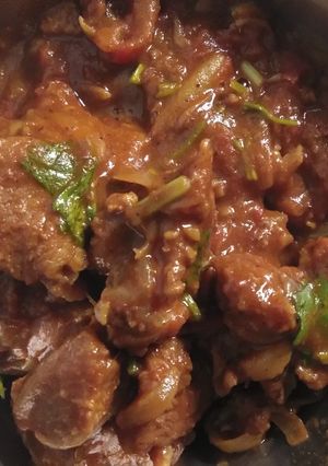 A picture of Mutton semi gravy.