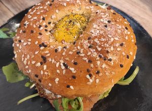 Une photo de Bagel saumon fumé