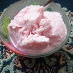 A picture of Rose Flavour Ice cream.