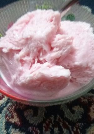 A picture of Rose Flavour Ice cream.