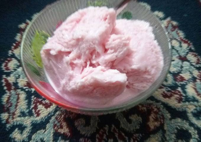 Rose Flavour Ice cream recipe main photo