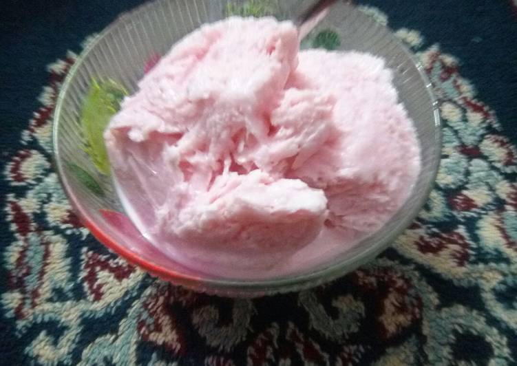 Recipe of Homemade Rose Flavour Ice cream