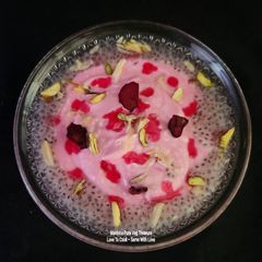 A picture of Chia Seeds Rooh Afza Rose Shahi Shrikhand.