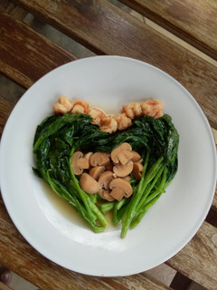Foto resep Cah Kailan Udang Jamur
