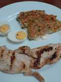 Bifes de pollo con tortilla de avena 😋