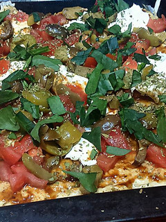 Una foto de Pizza Sin Carbohidratos A Base De Pechuga De Pollo