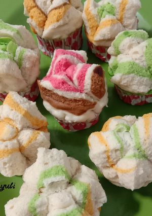 Foto resep Bolu mini kukus colour soft ❤️