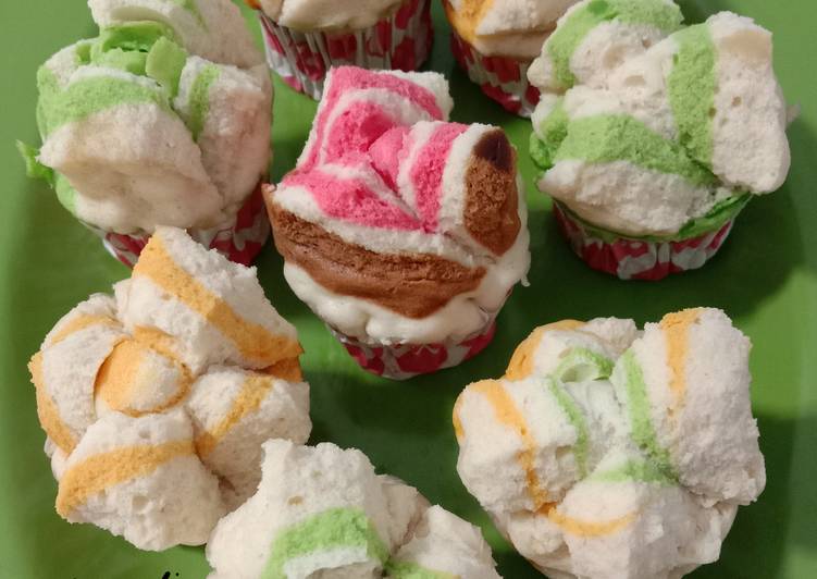 Resep Bolu mini kukus colour soft ❤️ yang Bikin Ngiler