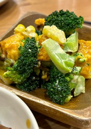 南瓜花椰菜沙拉 的食譜成品照片