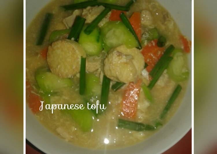 Proses meracik Japanese tofu &amp; oyong #bikinramadanberkesan Anti Gagal