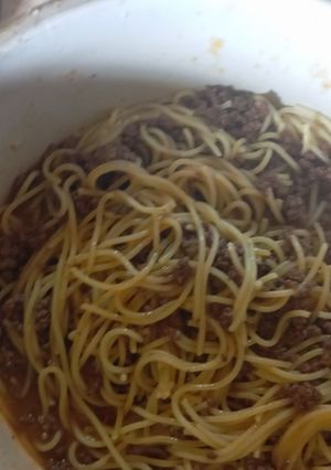 Una foto de Fideos con tuco 🤤
