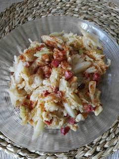 Una foto de Repollo con jamón