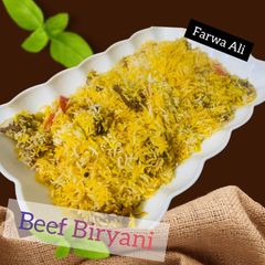 A picture of Balochi Beef Biryani.