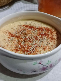 Una foto de Hummus delicioso