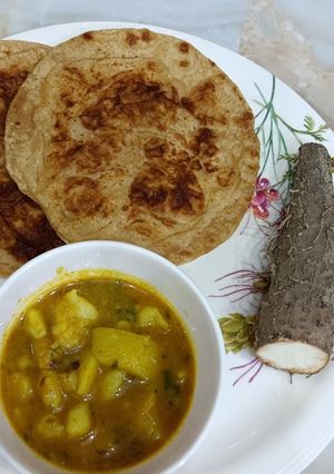 A picture of Ratalu Purple Yam Sabji.