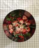 Ensalada de espinaca (con fruta y frutos secos)