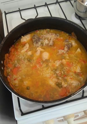Una foto de Arroz con pollo🍗