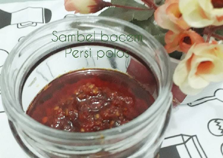 Sambel bacem persi polos
