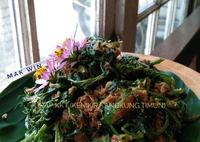 Urap kenikir kangkung timun